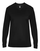 Badger Ultimate SoftLock™ Women's V-Neck Long Sleeve T-Shirt 4064