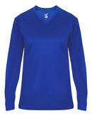 Badger Ultimate SoftLock™ Women's V-Neck Long Sleeve T-Shirt 4064