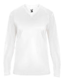 Badger Ultimate SoftLock™ Women's V-Neck Long Sleeve T-Shirt 4064