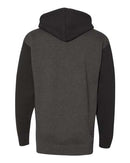 Independent Trading Co. Heavyweight Hooded Sweatshirt IND4000 - Charcoal Heather/ Black