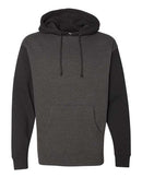 Independent Trading Co. Heavyweight Hooded Sweatshirt IND4000 - Charcoal Heather/ Black