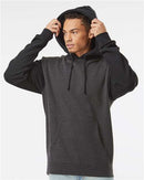 Independent Trading Co. Heavyweight Hooded Sweatshirt IND4000 - Charcoal Heather/ Black