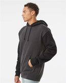 Independent Trading Co. Heavyweight Hooded Sweatshirt IND4000 - Charcoal Heather/ Black