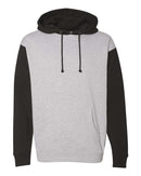 Independent Trading Co. Heavyweight Hooded Sweatshirt IND4000 - Grey Heather/ Black