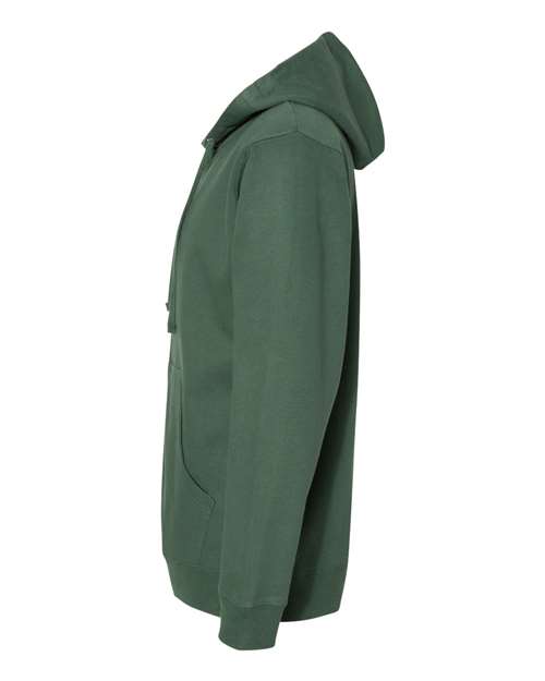 Independent Trading Co. Midweight Full-Zip Hooded Sweatshirt SS4500Z - Alpine Green