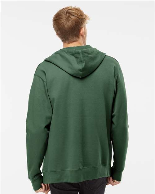 Independent Trading Co. Midweight Full-Zip Hooded Sweatshirt SS4500Z - Alpine Green