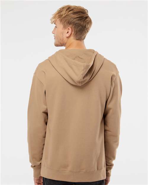 Independent Trading Co. Midweight Full-Zip Hooded Sweatshirt SS4500Z - Sandstone