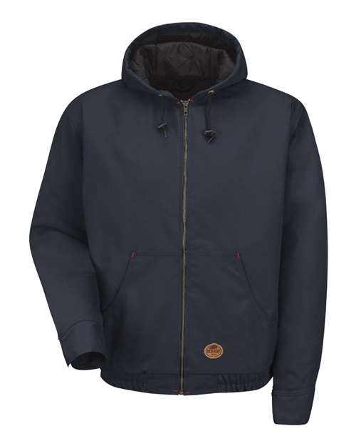 Red Kap Blended Duck Zip-Front Hooded Jacket JD20