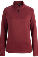 Edwards Point Grey Ladies Quarter Zip [