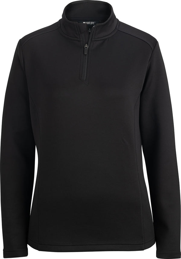 Edwards Point Grey Ladies Quarter Zip [#6482]