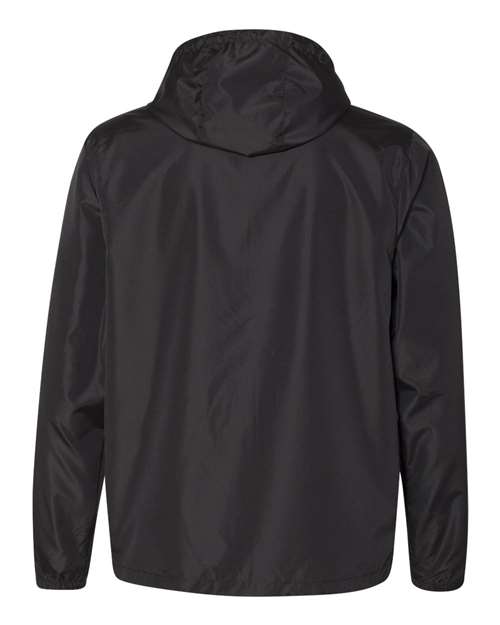 Independent Trading Co. Lightweight Windbreaker Full-Zip Jacket EXP54LWZ - Black