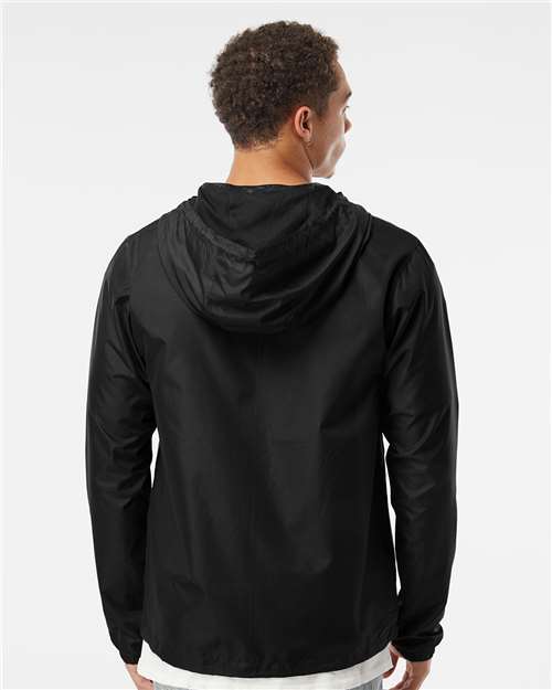 Independent Trading Co. Lightweight Windbreaker Full-Zip Jacket EXP54LWZ - Black