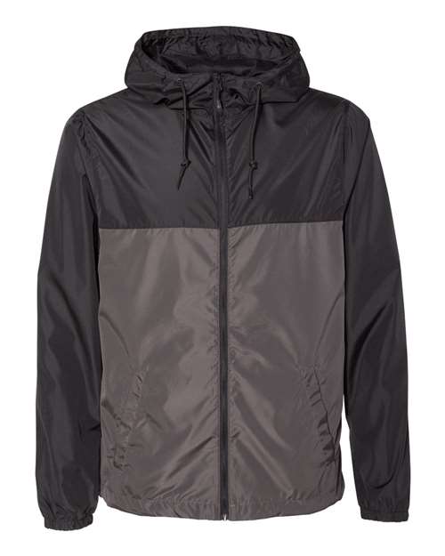 Independent Trading Co. Lightweight Windbreaker Full-Zip Jacket EXP54LWZ - Black/ Graphite