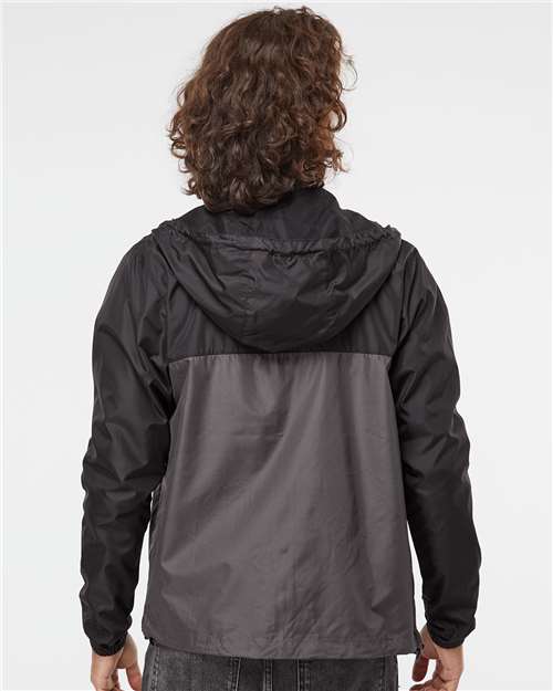 Independent Trading Co. Lightweight Windbreaker Full-Zip Jacket EXP54LWZ - Black/ Graphite