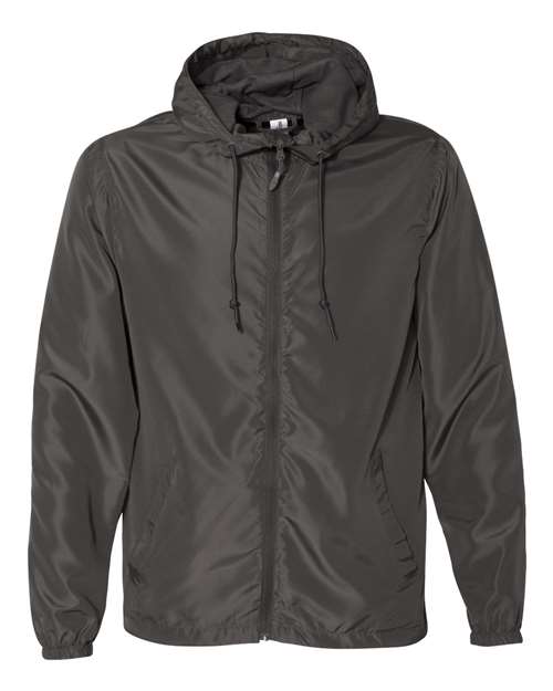 Independent Trading Co. Lightweight Windbreaker Full-Zip Jacket EXP54LWZ - Graphite