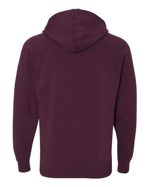 Independent Trading Co. Special Blend Raglan Hooded Sweatshirt PRM33SBP - Maroon