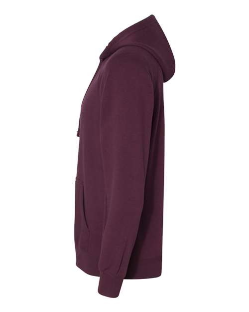 Independent Trading Co. Special Blend Raglan Hooded Sweatshirt PRM33SBP - Maroon
