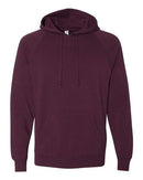 Independent Trading Co. Special Blend Raglan Hooded Sweatshirt PRM33SBP - Maroon