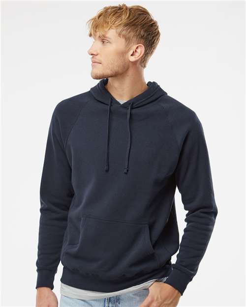 Independent Trading Co. Special Blend Raglan Hooded Sweatshirt PRM33SBP - Classic Navy