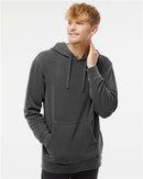 Independent Trading Co. Midweight Pigment-Dyed Hooded Sweatshirt PRM4500 - Pigment Black