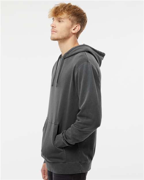 Independent Trading Co. Midweight Pigment-Dyed Hooded Sweatshirt PRM4500 - Pigment Black