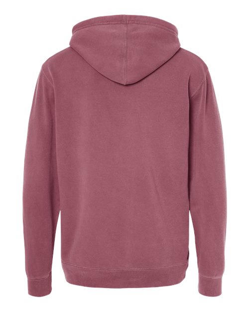 Independent Trading Co. Midweight Pigment-Dyed Hooded Sweatshirt PRM4500 - Pigment Maroon