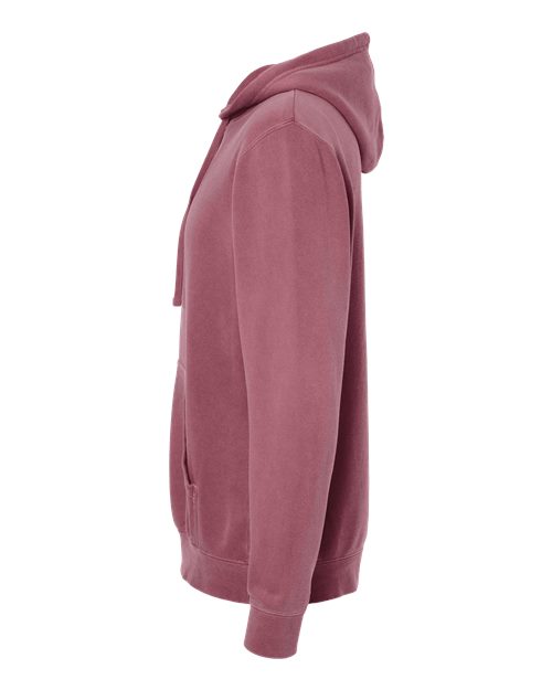 Independent Trading Co. Midweight Pigment-Dyed Hooded Sweatshirt PRM4500 - Pigment Maroon