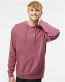 Independent Trading Co. Midweight Pigment-Dyed Hooded Sweatshirt PRM4500 - Pigment Maroon