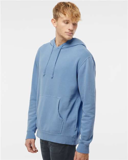 Independent Trading Co. Midweight Pigment-Dyed Hooded Sweatshirt PRM4500 - Pigment Light Blue