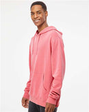 Independent Trading Co. Midweight Pigment-Dyed Hooded Sweatshirt PRM4500 - Pigment Pink