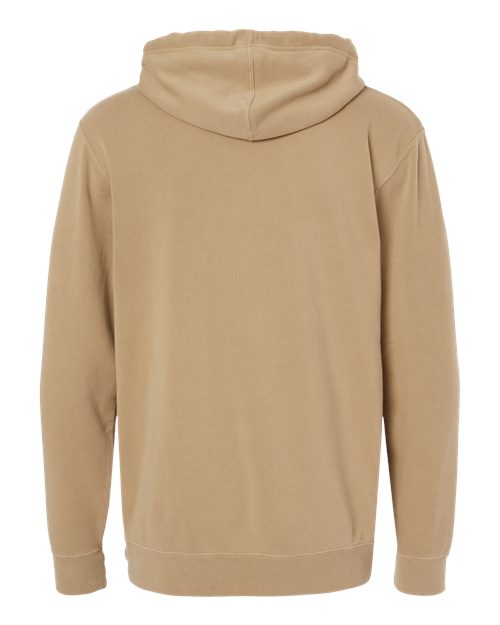 Independent Trading Co. Midweight Pigment-Dyed Hooded Sweatshirt PRM4500 - Pigment Sandstone