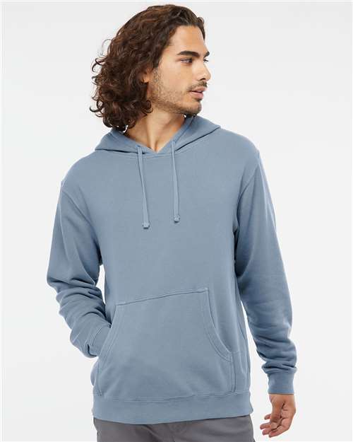 Independent Trading Co. Midweight Pigment-Dyed Hooded Sweatshirt PRM4500 - Pigment Slate Blue