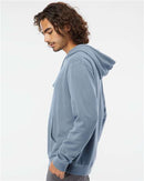 Independent Trading Co. Midweight Pigment-Dyed Hooded Sweatshirt PRM4500 - Pigment Slate Blue