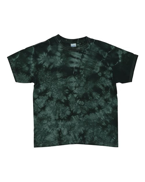 Dyenomite Crystal Tie-Dyed T-Shirt 200CR - Forest