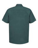 Red Kap Industrial Short Sleeve Work Shirt - Tall Sizes SP24T - Spruce Green