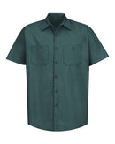Red Kap Industrial Short Sleeve Work Shirt - Tall Sizes SP24T - Spruce Green