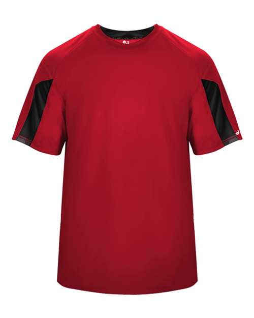 Badger Striker T-Shirt 4176 - Red/ Black