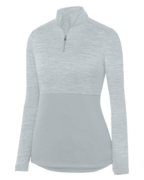 Augusta Sportswear Women's Shadow Tonal Heather Quarter-Zip Pullover 2909