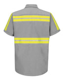 Red Kap Enhanced Visibility Industrial Work Shirt - Tall Sizes SP24ET