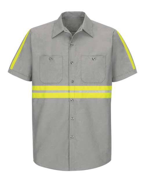 Red Kap Enhanced Visibility Industrial Work Shirt - Tall Sizes SP24ET