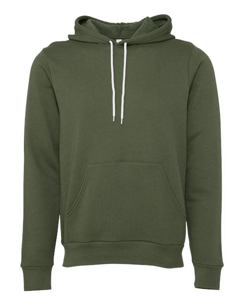 BELLA + CANVAS Sponge Fleece Hoodie 3719 - Military Green