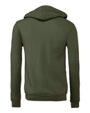 BELLA + CANVAS Sponge Fleece Full-Zip Hoodie 3739 - Military Green