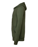 BELLA + CANVAS Sponge Fleece Full-Zip Hoodie 3739 - Military Green