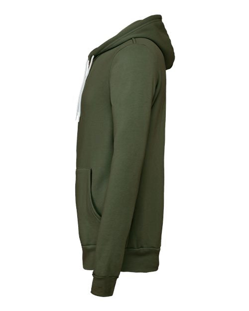BELLA + CANVAS Sponge Fleece Full-Zip Hoodie 3739 - Military Green