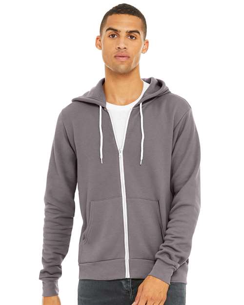 BELLA + CANVAS Sponge Fleece Full-Zip Hoodie 3739 - Storm