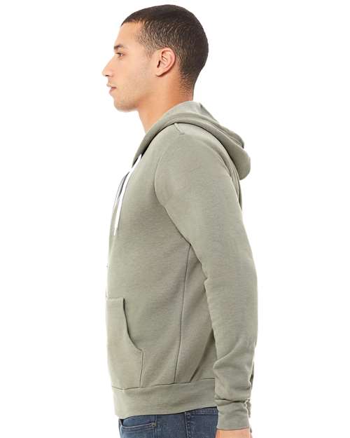 BELLA + CANVAS Sponge Fleece Full-Zip Hoodie 3739 - Heather Stone