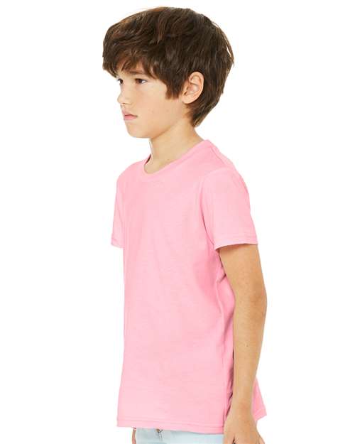 BELLA + CANVAS Youth Jersey Tee 3001Y - Pink