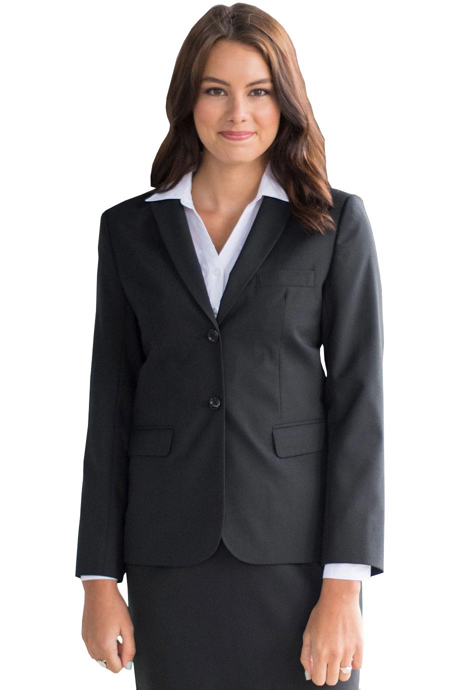 Edwards Ladies Single Breasted Poly/Wool Suit Coat [#6633]. Live Chat