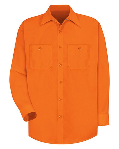 Red Kap Enhanced Visibility Long Sleeve Work Shirt - Tall Sizes SS14T