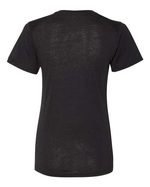 Badger Women’s Triblend Performance V-Neck Short Sleeve T-Shirt 4962 - Black